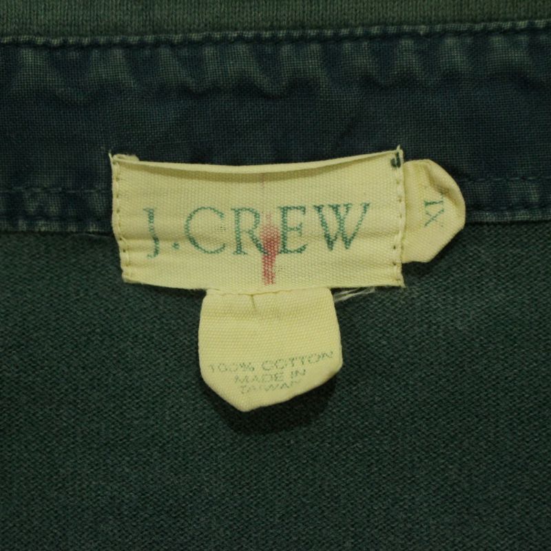 90s vintage J.CREW ボーダー柄 ラガーシャツ メンズ 表記XLサイズ