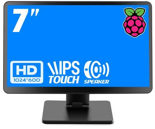  RaspberryPi用モニター7インチKOGODAケース付きIPSパネル1024X600タッチモニター178°全視野モバイルモニタースピーカー内蔵小型モニターラップトップ/PC/RaspberryPi4/3/2/1 ディスプレイ・モニター本体