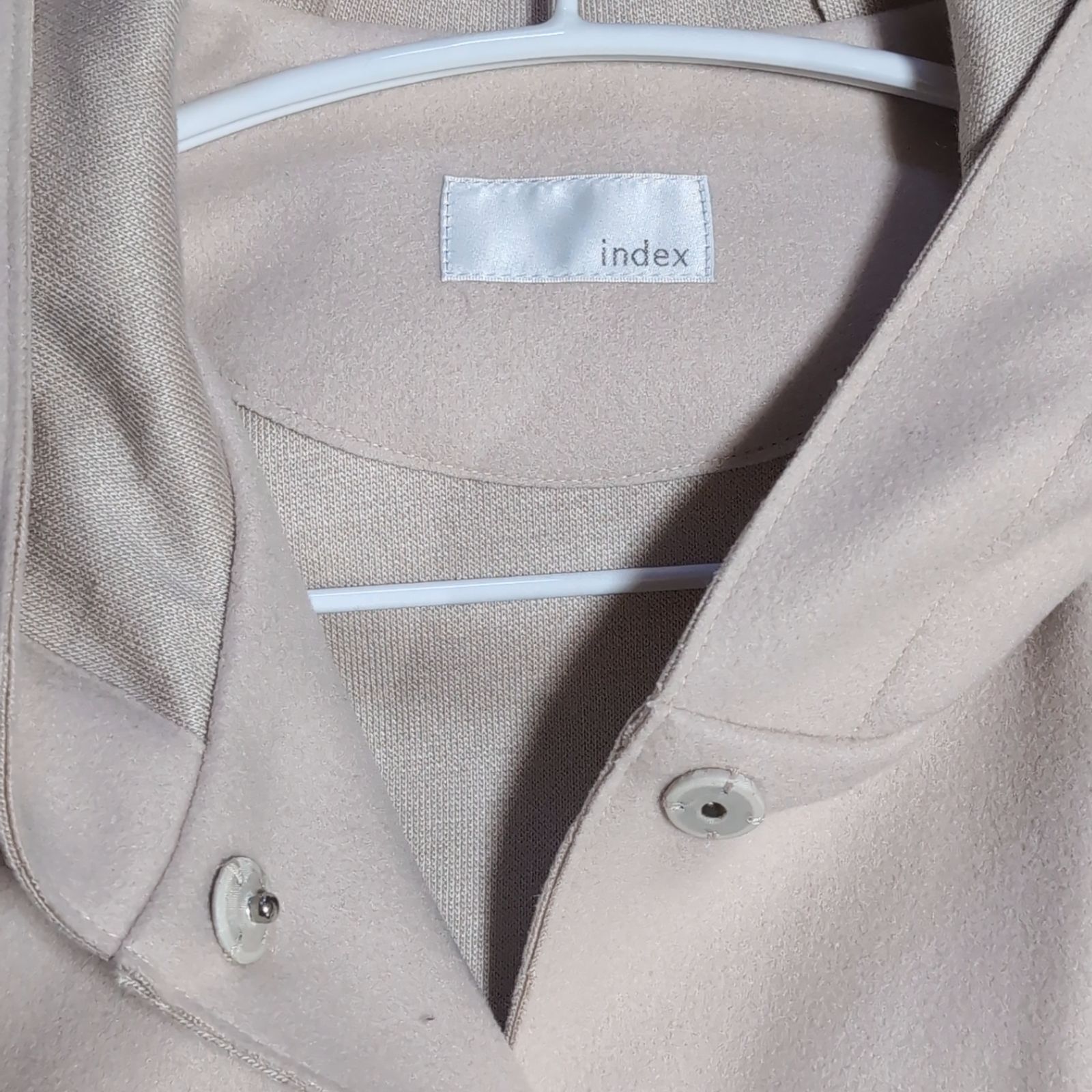 index』インデックス フード付き ロングコート キレイめ オフィス 