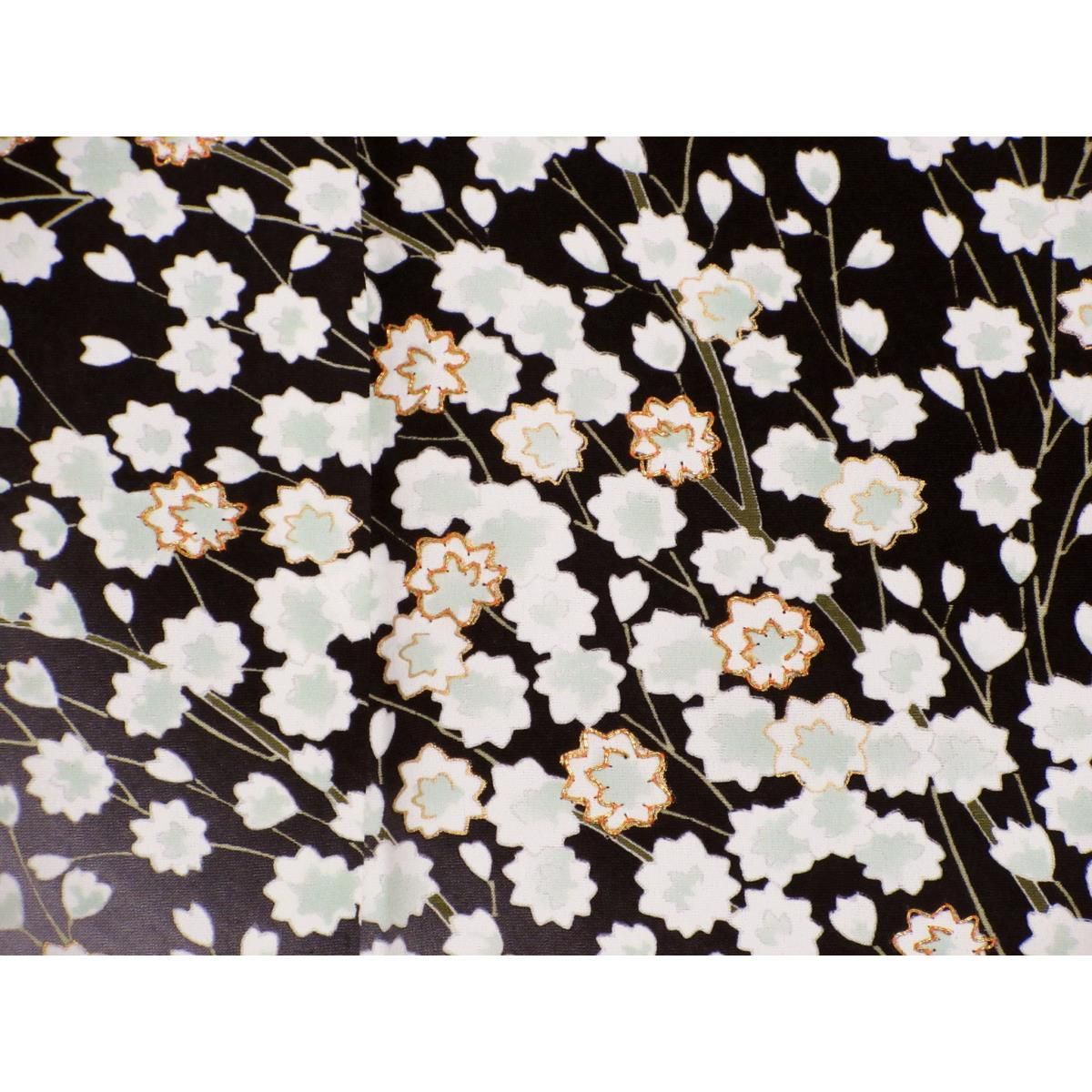 友禅金彩加工 刺繍入りボカシ染