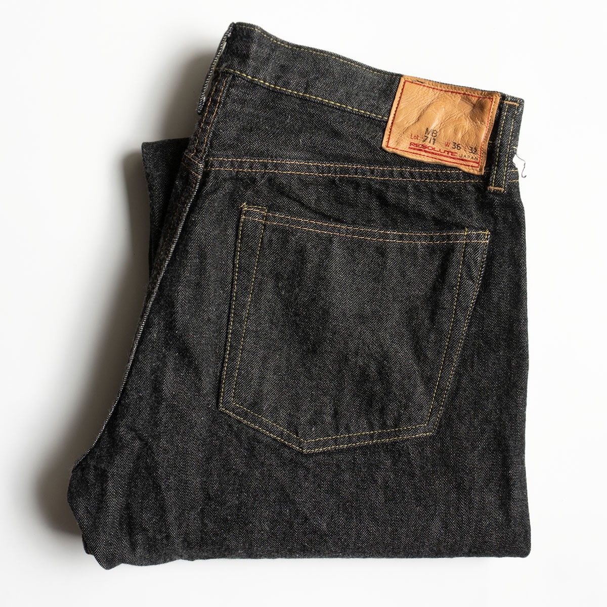美品】 RESOLUTE【711 デニムパンツ 】36×32 日本製 リゾルト s2510004 