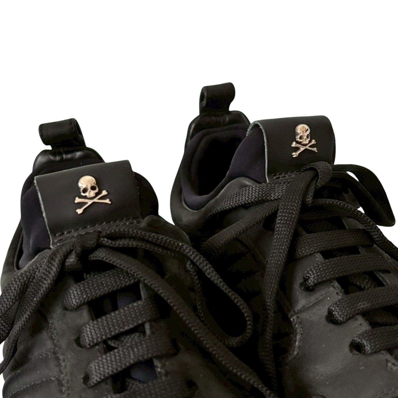 PHILIPP PLEIN フィリッププレイン ローカットシューズ 黒 骸骨 