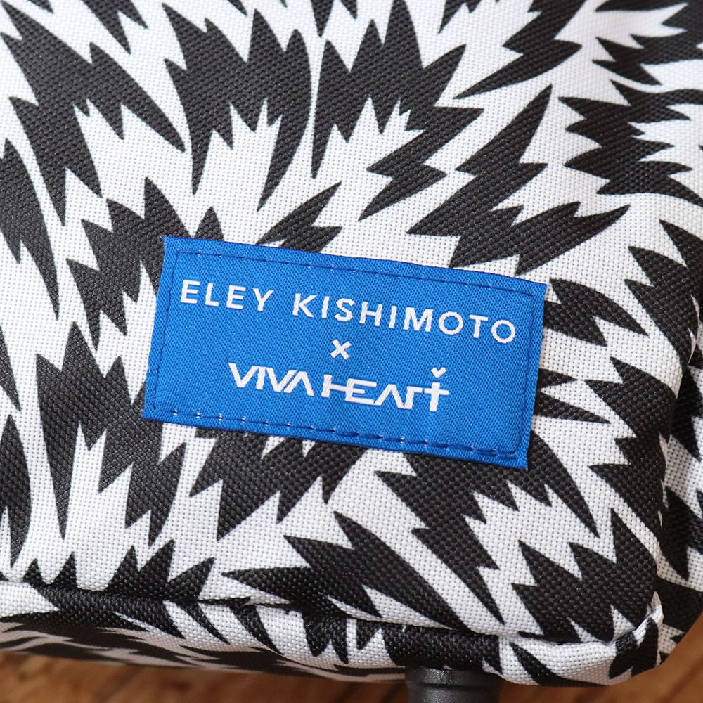 VIVA HEART × ELEY KISHIMOTO/カートバッグ 013-88100  FLASH柄 ゴルフ 鞄 トートバッグ ビバハート 新品/黒/ブラック/ki249/