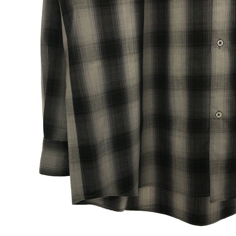 Graphpaper / グラフペーパー | Ombre Check Oversized Regular Collar