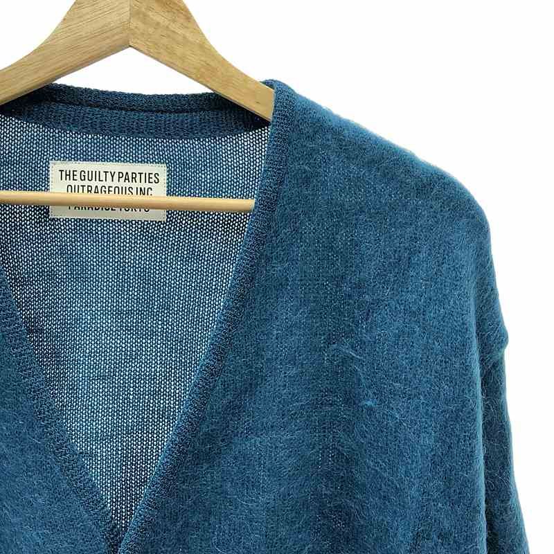 ワコマリア モヘアカーディガン 22FW ブルー WACKOMARIA ワコマリアモヘアカーディガン22fwブルーBLUE