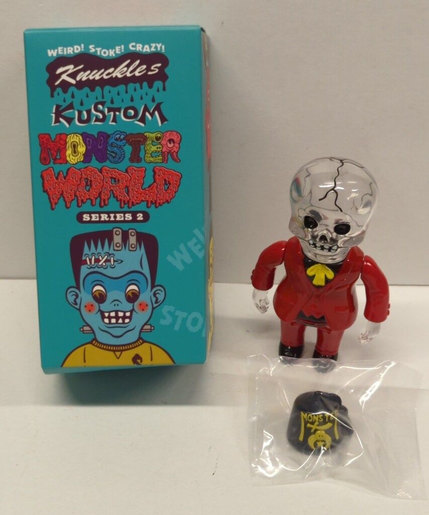 HOW2WORK Knuckle's Kustom Monster World SERIES2 HEAD LOCK STUDIO BONE HEAD Crystal ver.