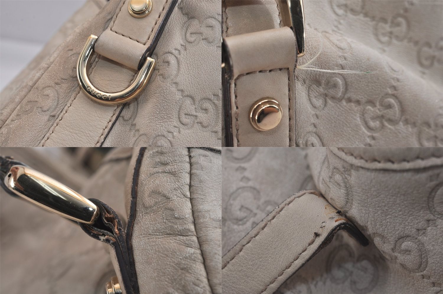 GUCCI グッチ グッチシマ アビー ショルダートートバッグ GGレザー