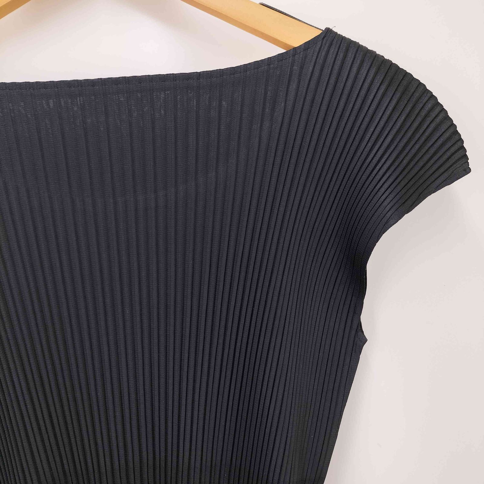PLEATS PLEASE! ノースリーブチュニック Fサイズ PLEATS PLEASE ISSEY MIYAKE ドットプリーツノースリーブ