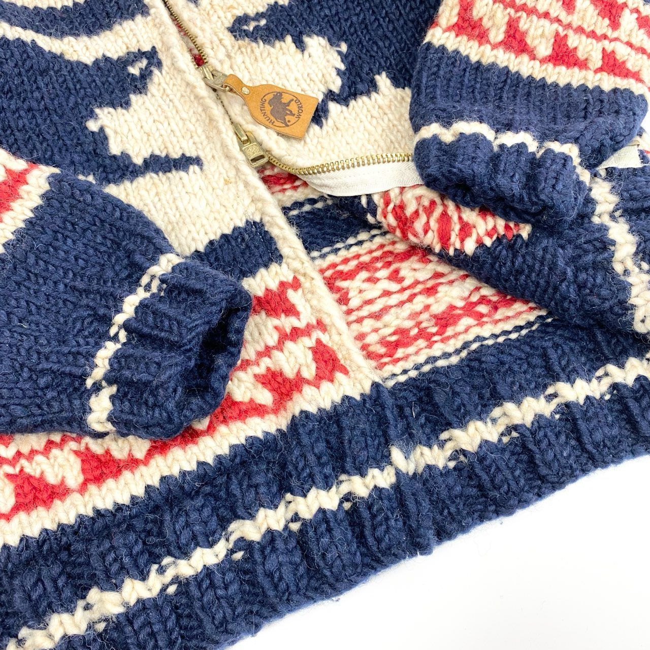 37i30《美品》HUNTING WORLD ハンティングワールド カウチンセーター