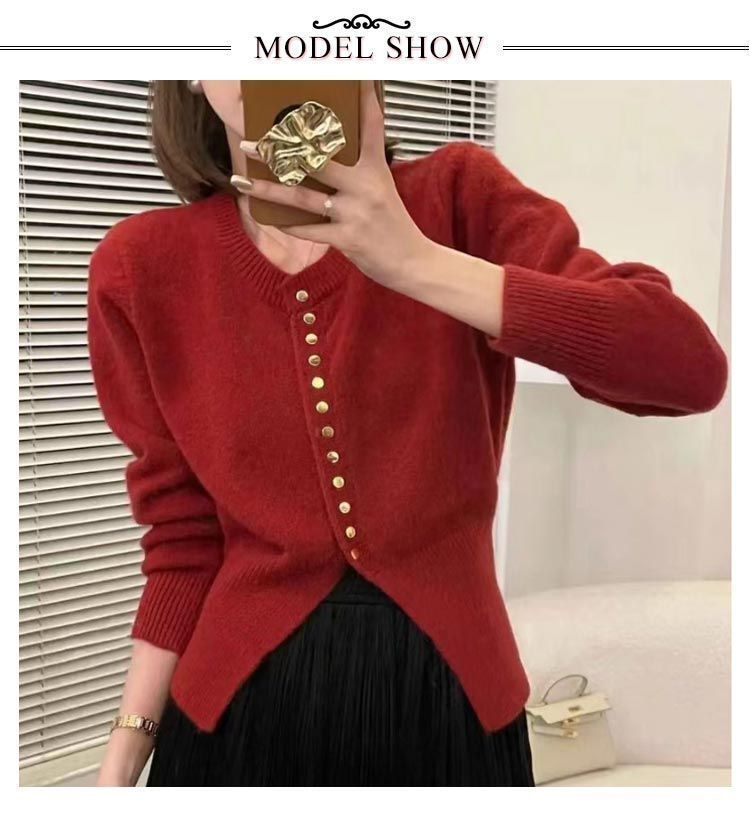 ショート丈 カーデ