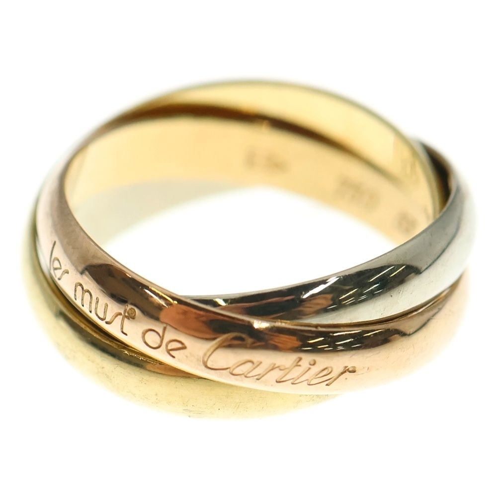 Cartier カルティエ トリニティリング K18YG PG WG 3連リング ゴールド シルバー