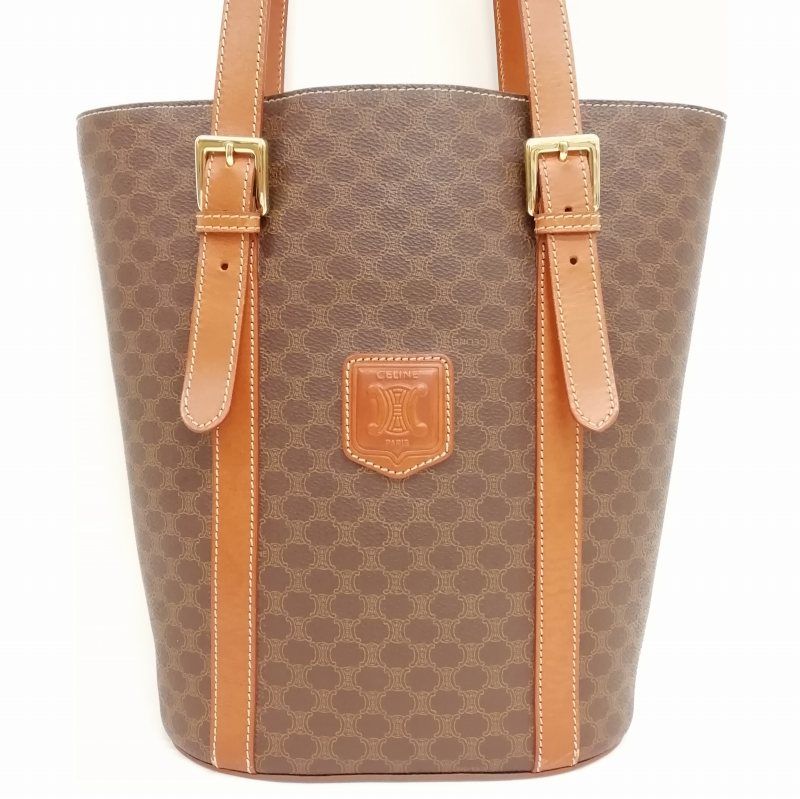 CELINE マカダム バケツバッグ CELINE セリーヌ マカダム柄 バケツ トートバッグ | gracias