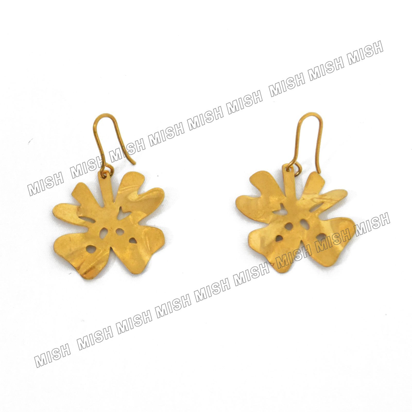 Marni ファッション MARNI 花びらモチーフピアス ゴールド マルニ