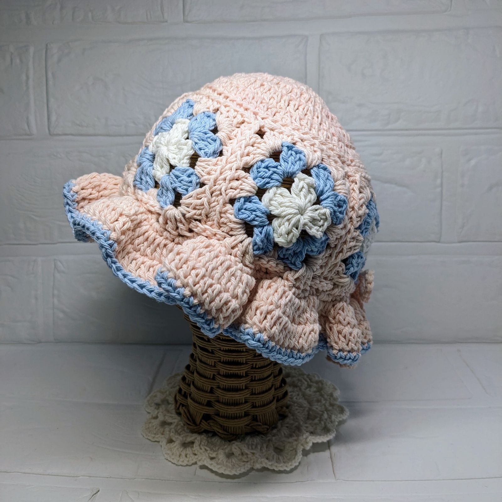 すぐったレディース福袋 ハンドメイド グラニースクエアハット ベビー 帽子 ＊92 - メルカリ ファッション雑貨