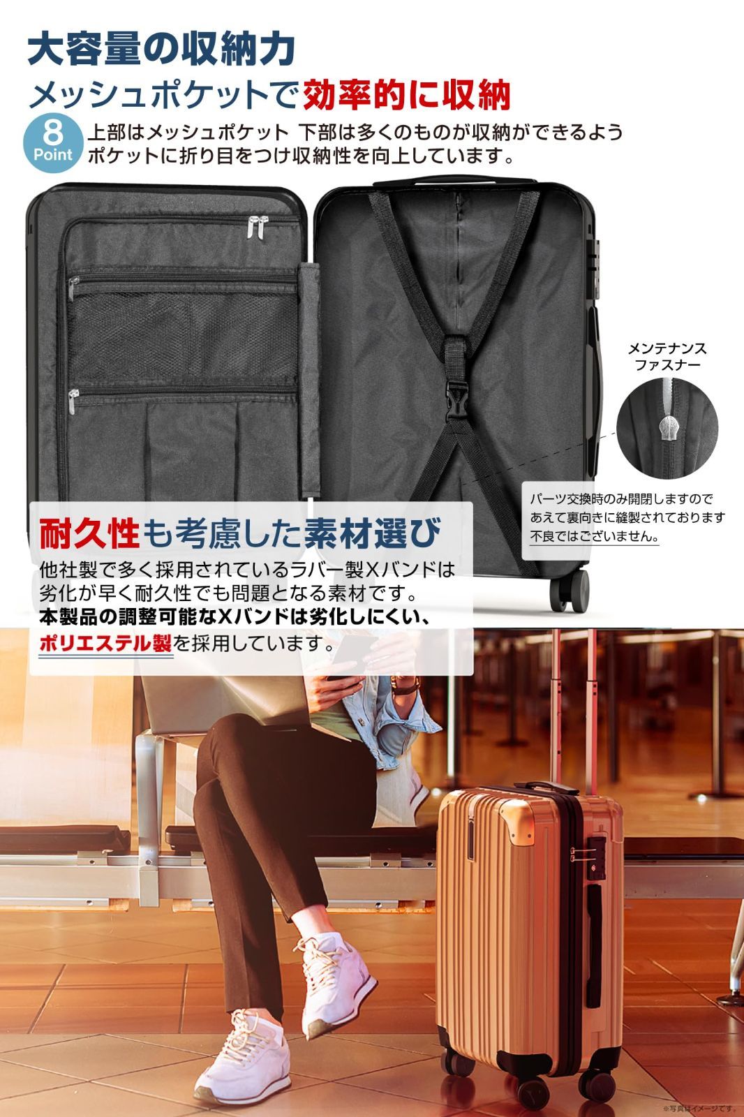 在庫処分】37L 2.8kg 1-3泊 (Sサイズ ダブルキャスター TSA