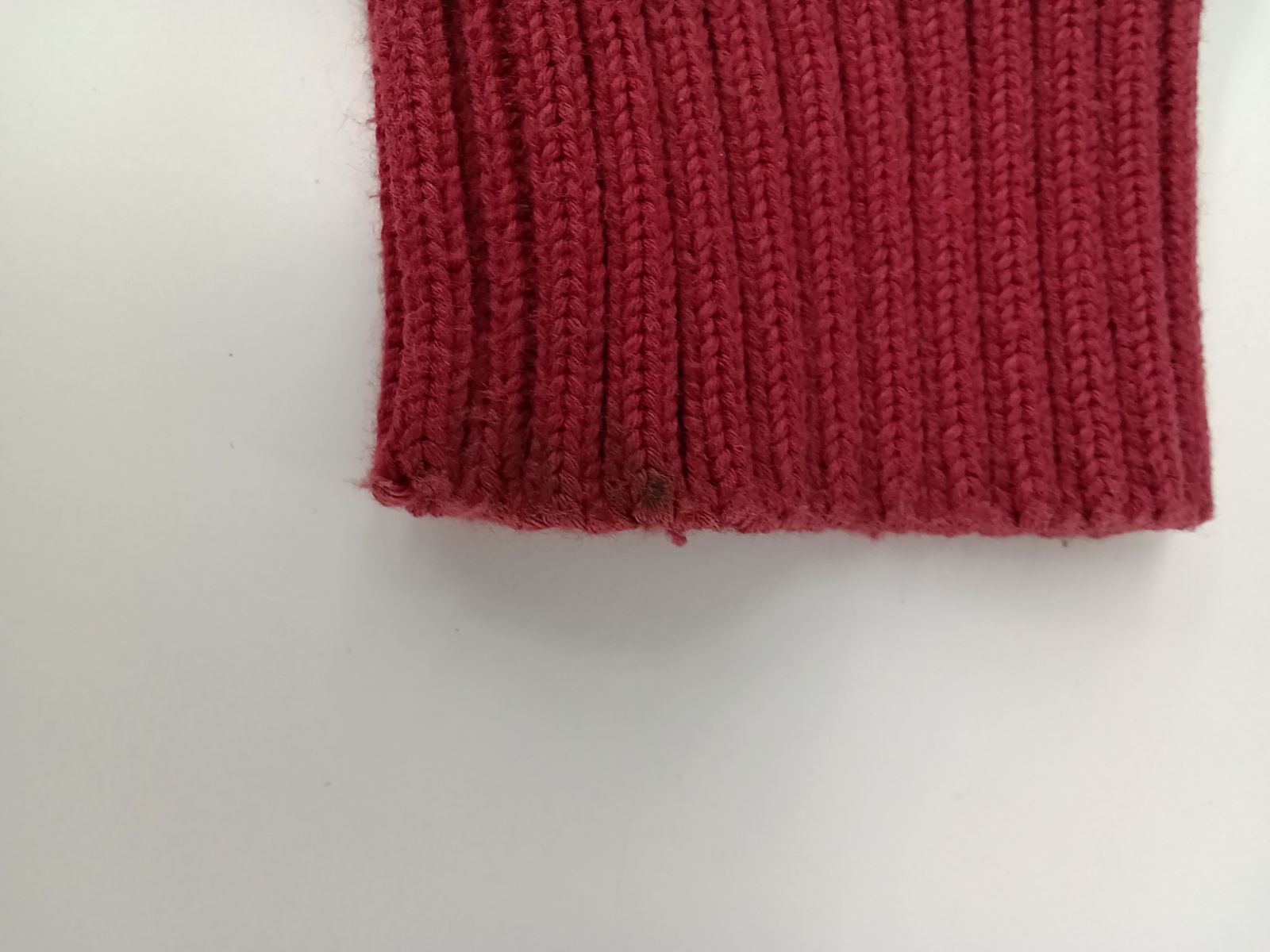 ジップアップセーター レッド