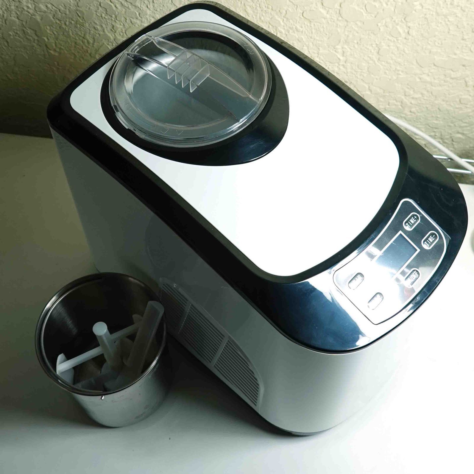 eモンズ　アイスクリームメーカー KWI-15 140W アイスクリームメーカー 【 KWI-15 】 全自動 業務用 家庭用 大