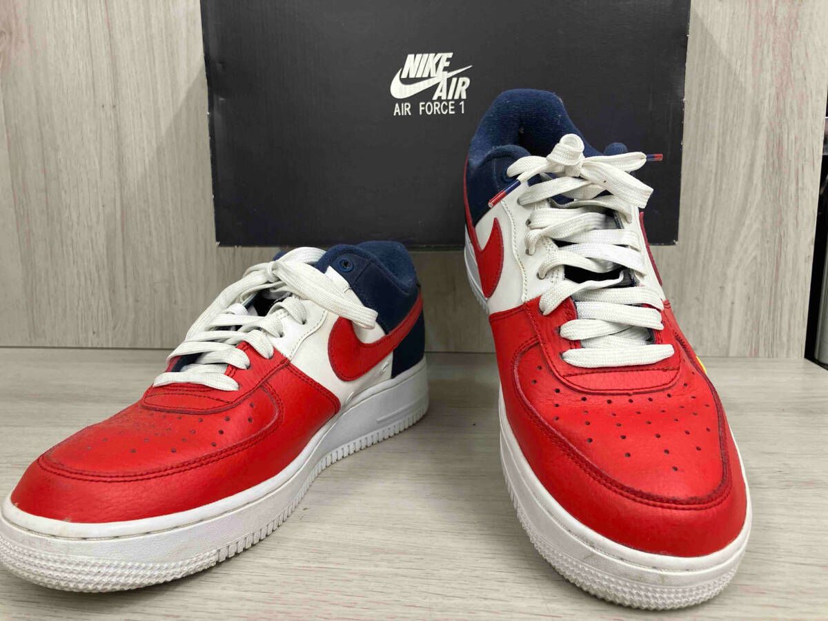 NIKE スニーカー NIKE 823511-601 スニーカー AIR FORCE 1 '07 LV8 27cm レッド ホワイト ネイビー