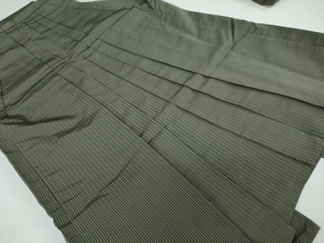平和屋着物●男性 馬乗り袴 縞 正絹 DAAW5352ud
