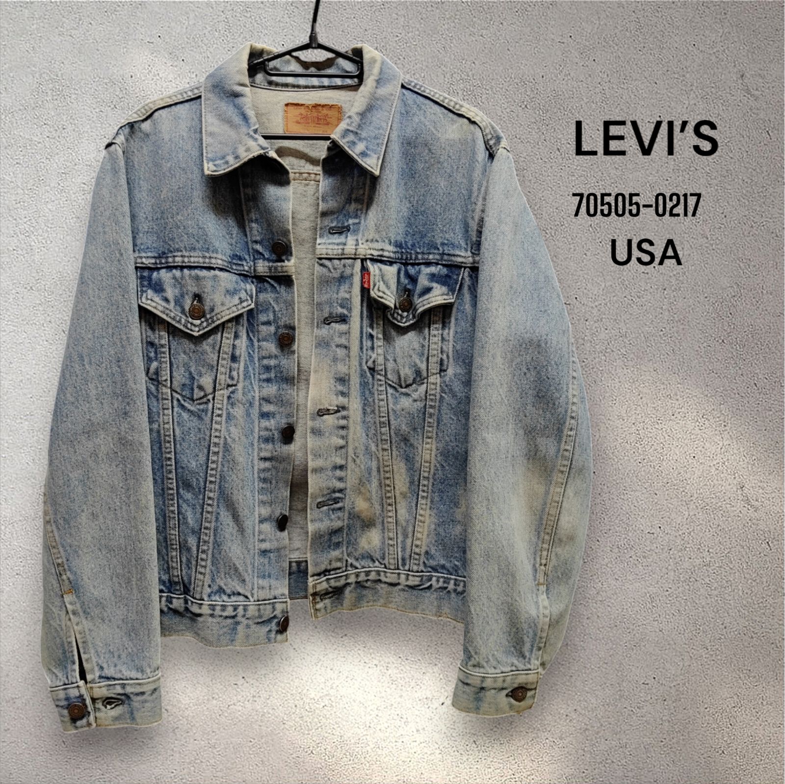 LEVI’S 70505-2017 USA製 デニムジャケット　made in usa 　【A181】