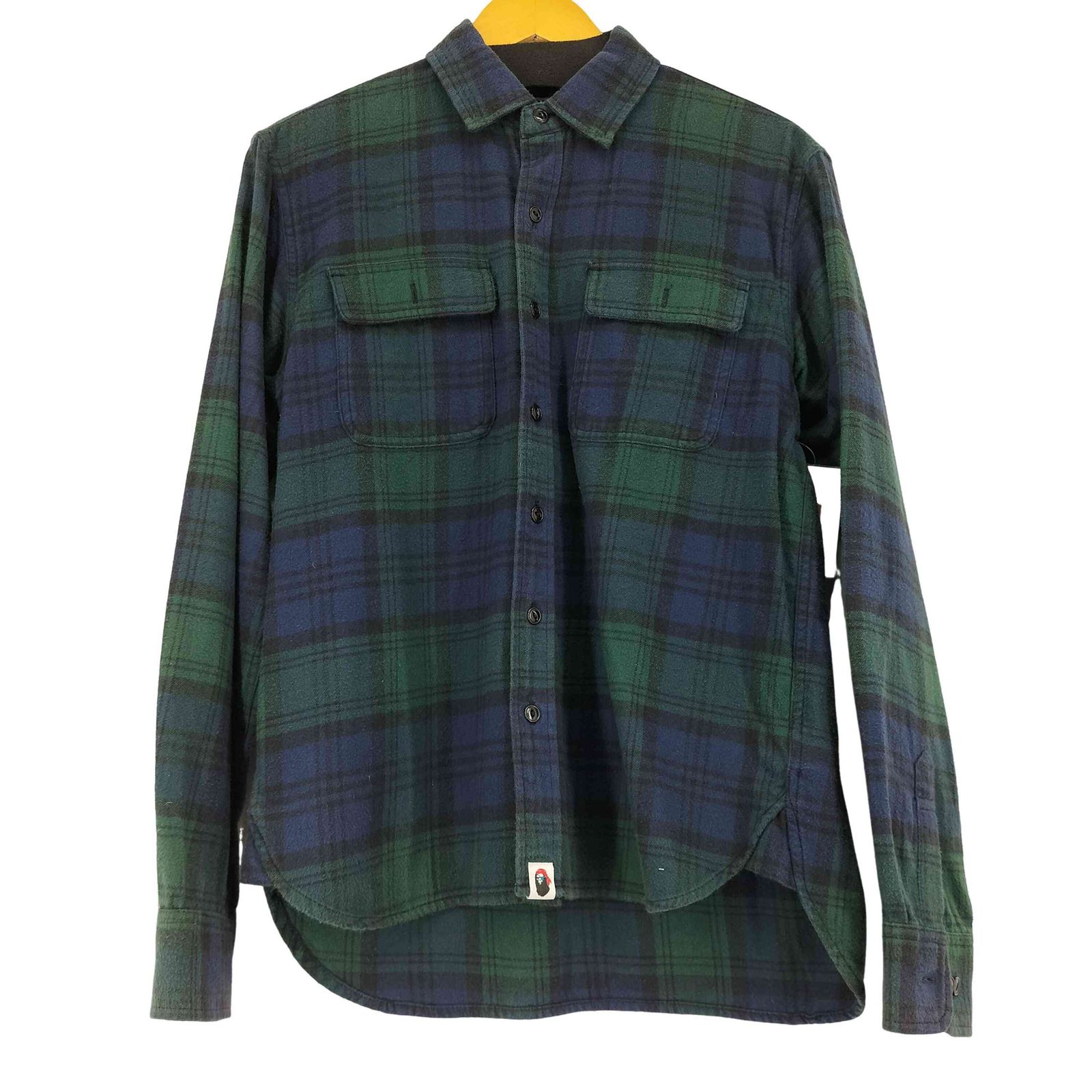 アベイシングエイプ A BATHING APE L/S pirate チェックシャツ メンズ JPN：M 