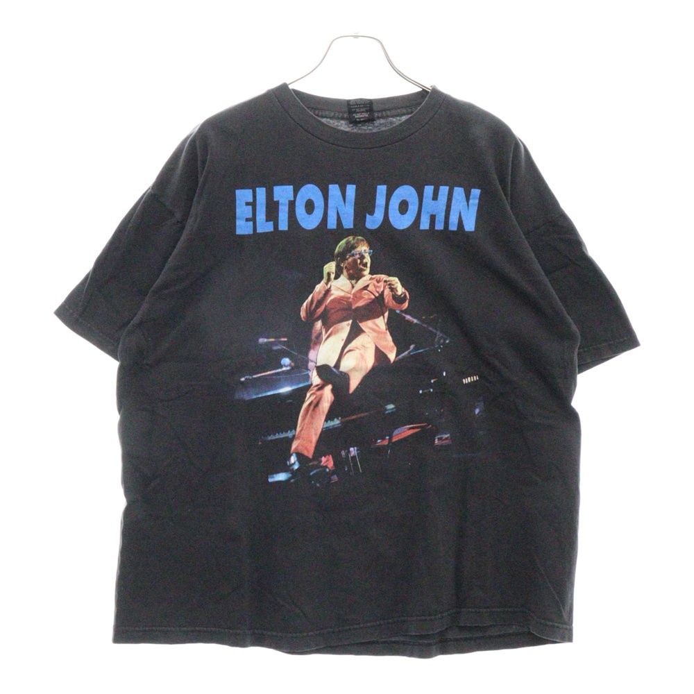 VINTAGE (ヴィンテージ) 90s ELTON JOHN エルトンジョン 半袖 プリント Tシャツ ブラック