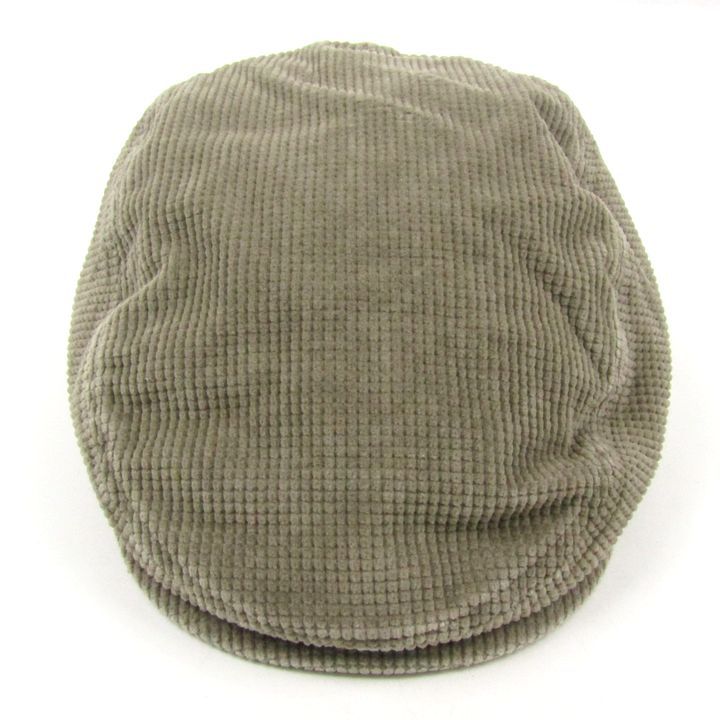 ボルサリーノ ハンチング 帽子 ブランド コーデュロイ メンズ L 58cm サイズ カーキ Borsalino
