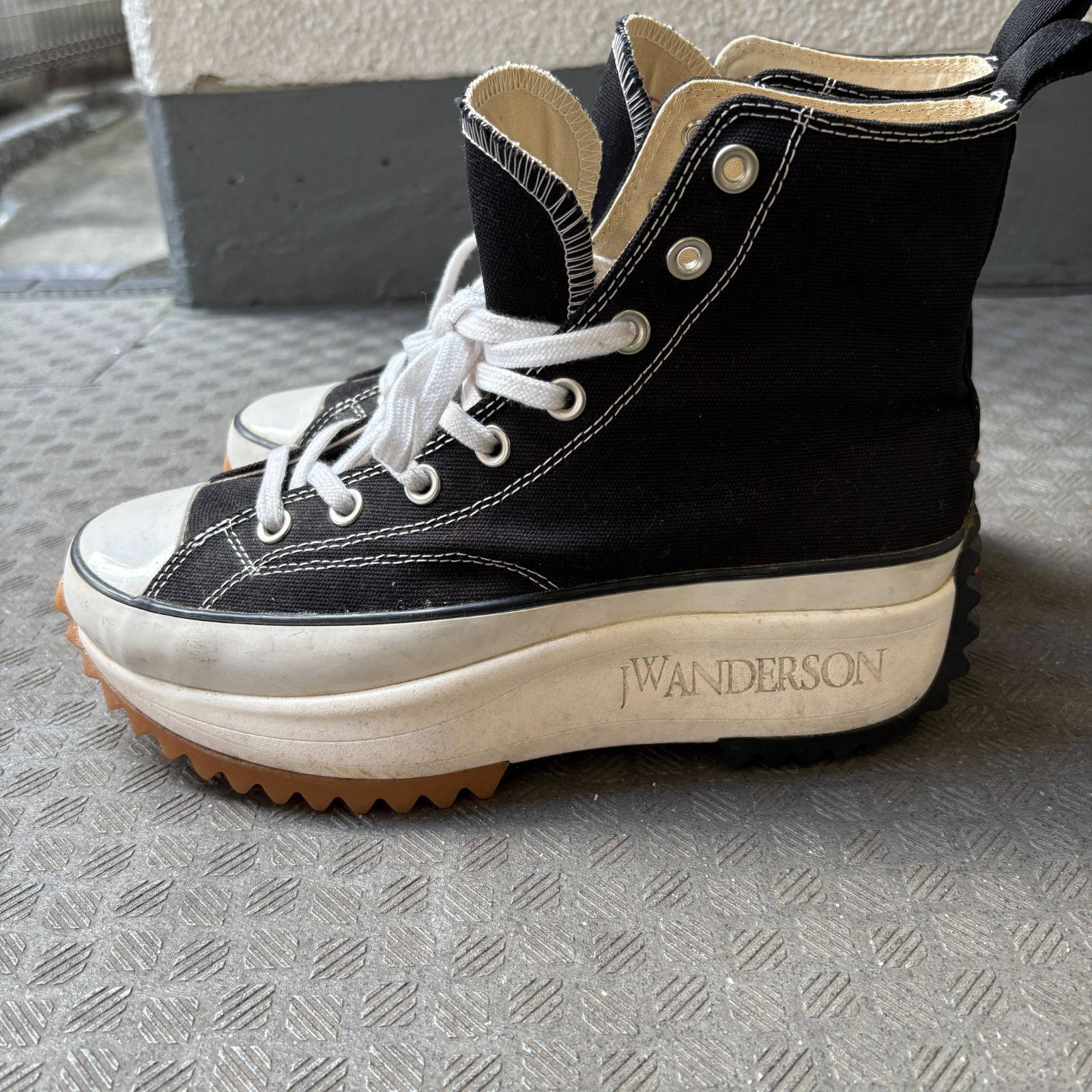 コンバース JWアンダーソン コラボ ハイカットスニーカー 厚底 size26 converse JW ANDERSON ハイカットスニーカー 厚底 26cm