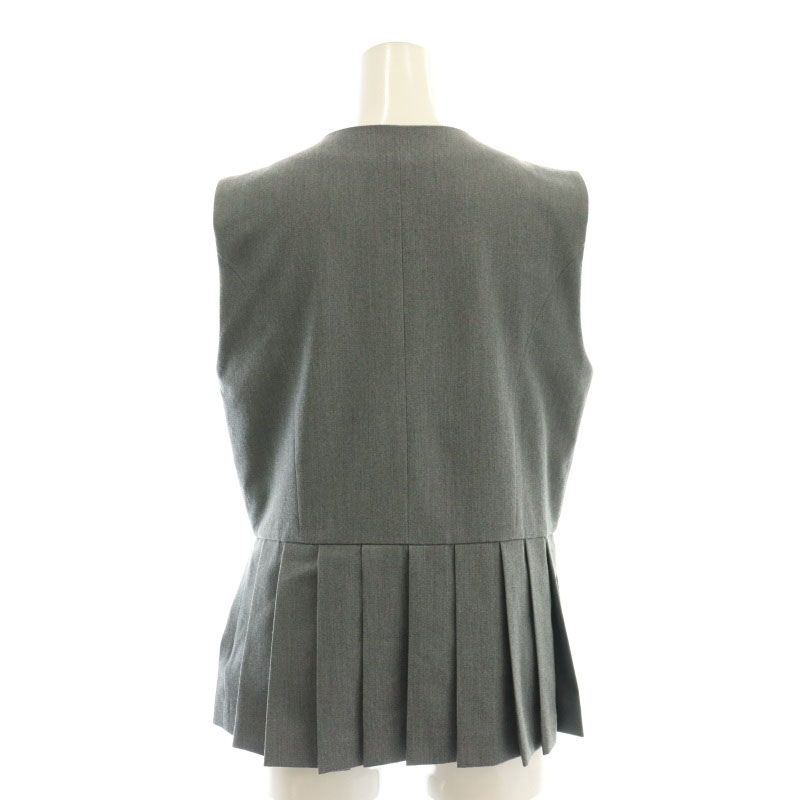 bibiy CECILE PLEATS VEST ベスト グレー CECILE PLEATS VEST