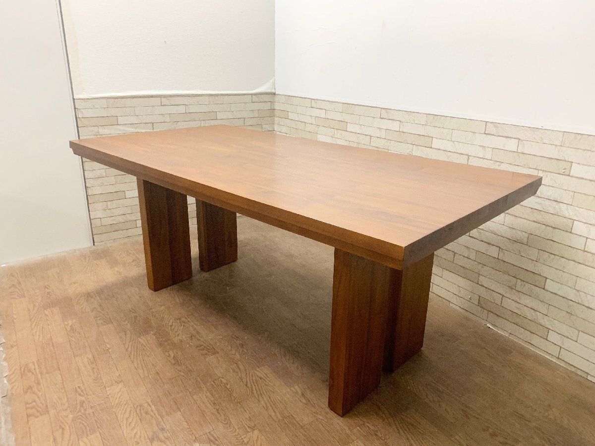 チーク無垢材 ダイニングテーブルLique角NW180 無垢材テーブル デスク