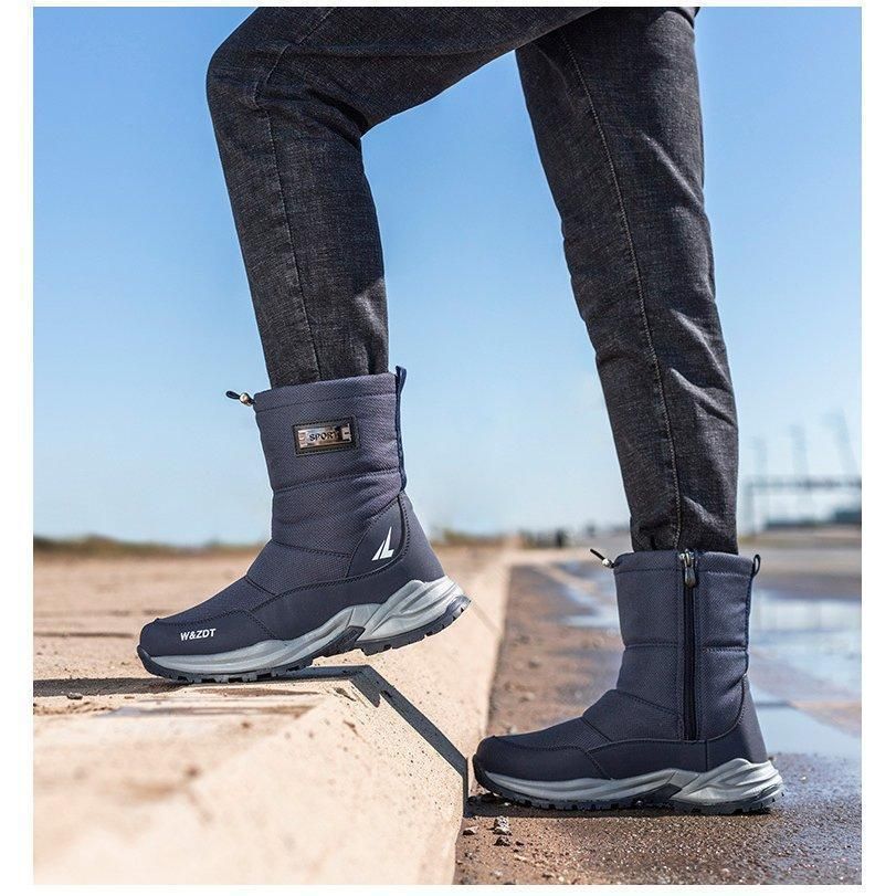 防寒ブーツ メンズ 防水 トレッキングブーツ 裏起毛 スノーシューズ