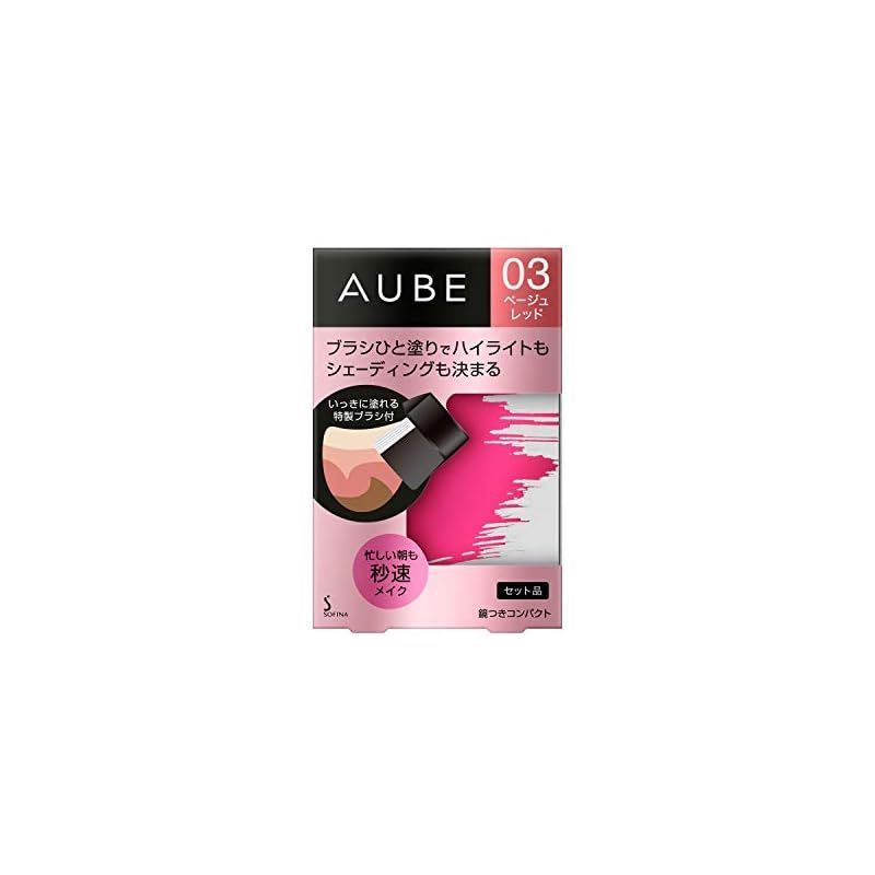 AUBE ブラシひと塗りチーク 03 ベージュレッド オーブ / ブラシひと塗りチーク 03 ベージュレッドの公式商品