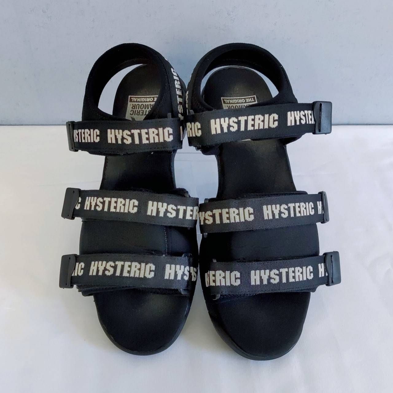 ヒステリックグラマー×ビブラムソールロゴベルトストラップスポーツ
