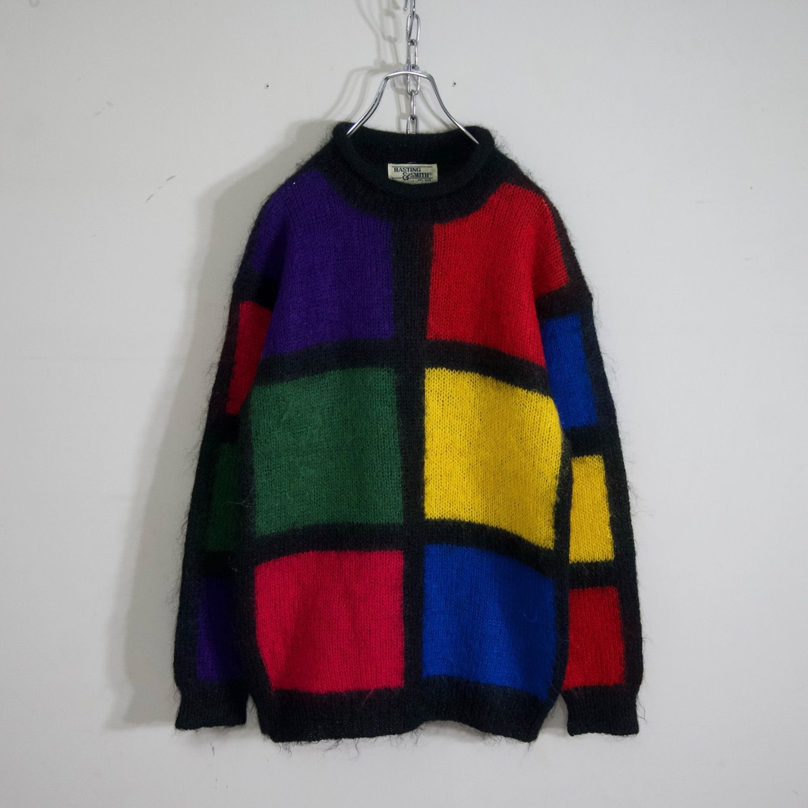 80s~90sイタリア製 HEMMONDモヘア混Vネックニット モヘヤ 80s~90sイタリア製 HEMMONDモヘア混Vネックニット モヘヤ - Tops