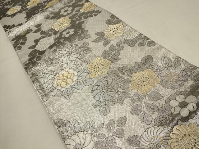 平和屋着物▽佐賀錦 六通柄袋帯 辻が花 金銀糸 正絹 逸品