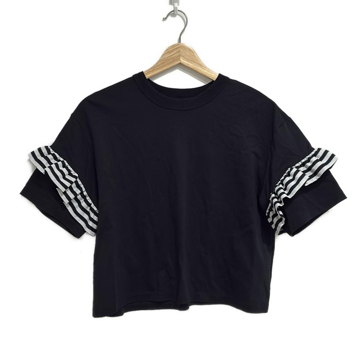 BORDERS AT BALCONY 黒　Tシャツ　メ7 BORDERS at BALCONY（ボーダーズ アット バルコニー）Tシャツ