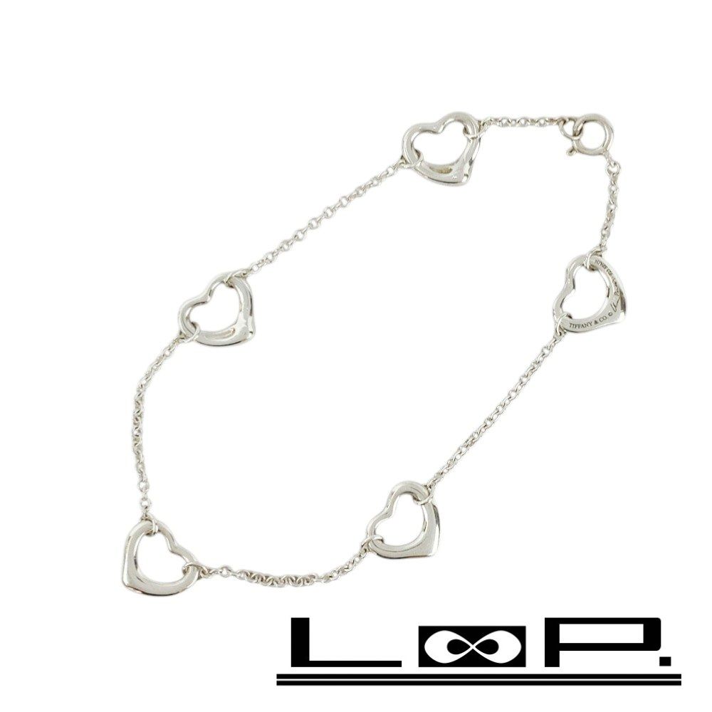 □美品□ ティファニー オープンハート ブレスレット