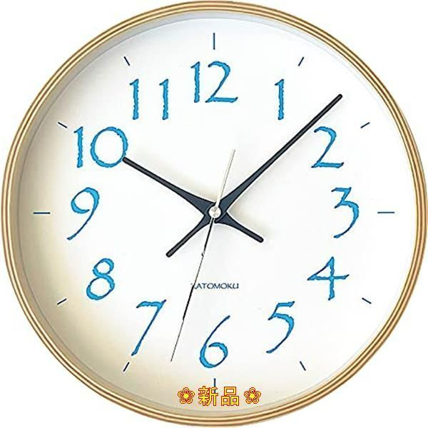 KATOMOKU plywood wall clock 20 スイープ（連続秒針） km-119LB