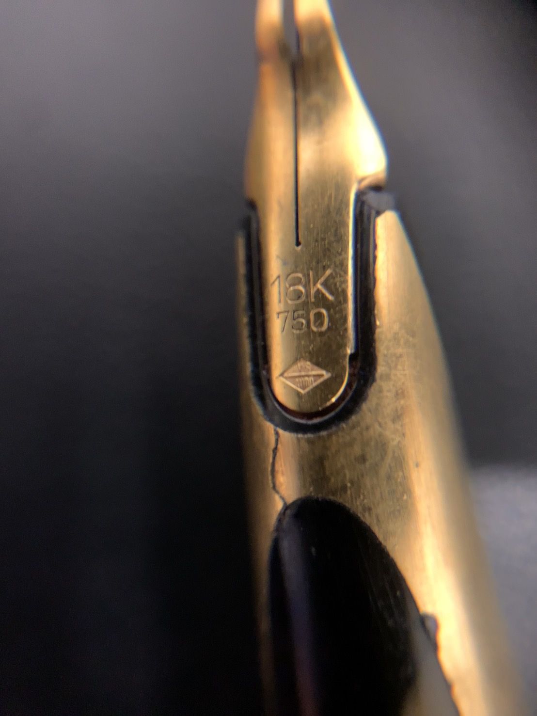 WATERMAN 万年筆 18Kゴールド 万年筆 編み目模様