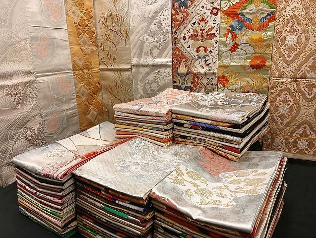 平和屋着物□袋帯 西陣 まとめて100点 向い鶴 尾長鳥 鴛鴦 兎 人物 蝶  