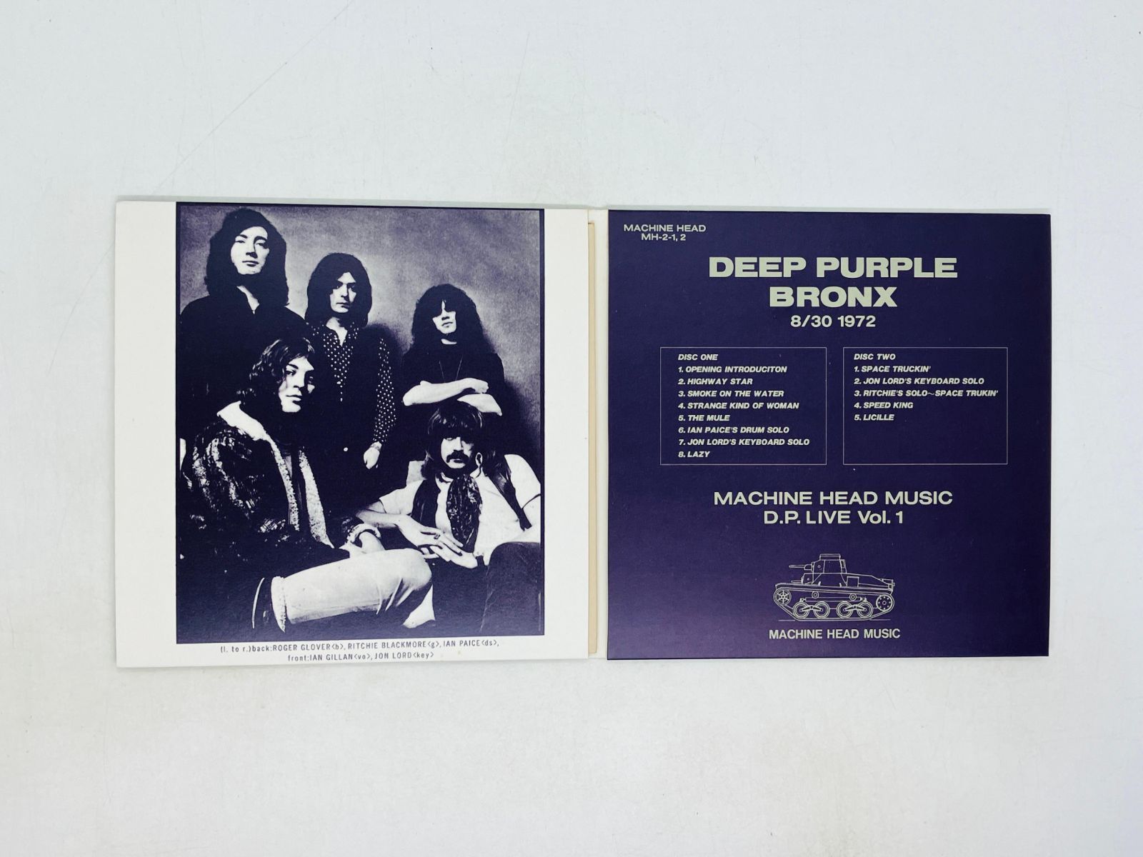 2CD DEEP PURPLE BRONX 1972 8/30 ディープ・パープル MACHINE HEAD