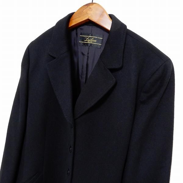 wnc レリアン Leilian ジャケット 11 黒 カシミヤ ステッチ フランス製