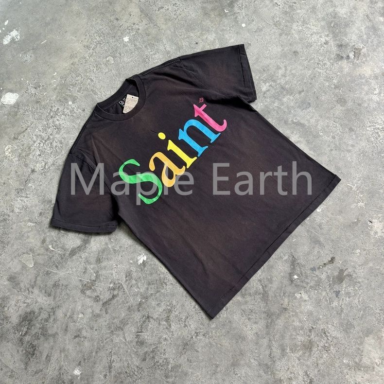 人気のファッションブランド！ SAINTMICHAELカラフルロゴ Tシャツ（SAINT MICHAEL(セント トップス