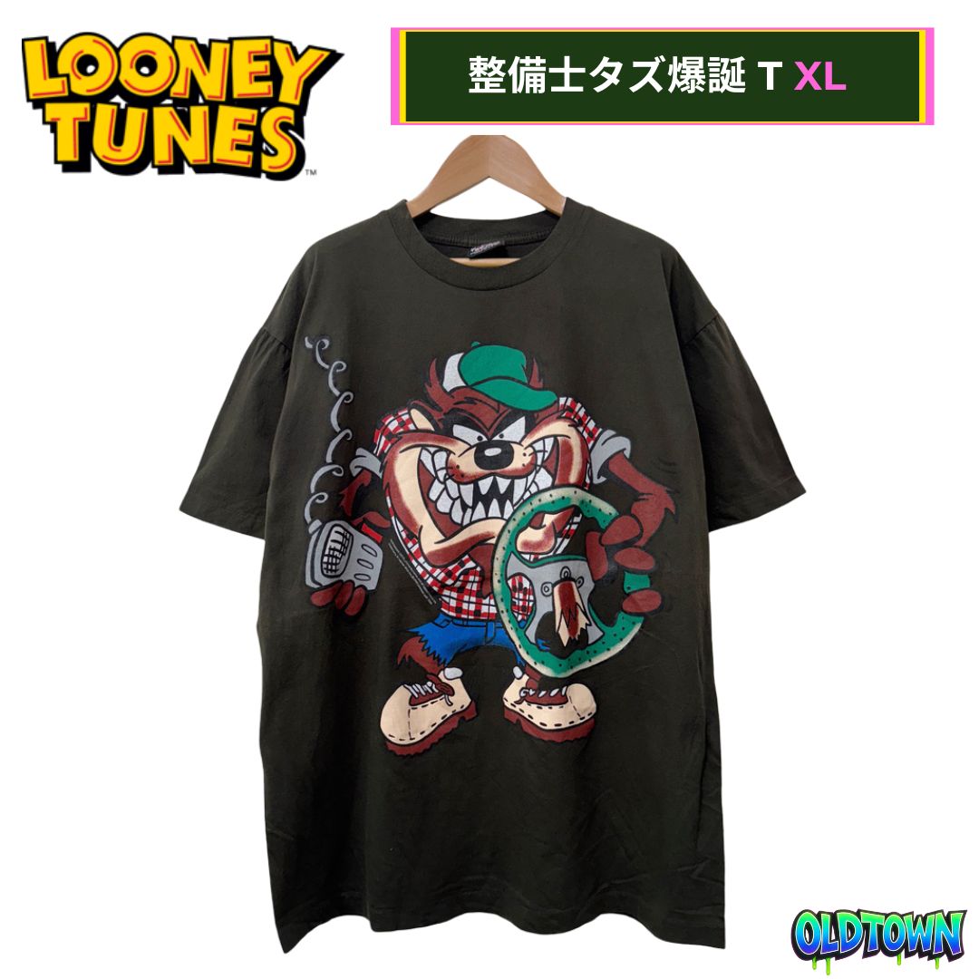 【送料無料】 タズマニアン・デビル Tシャツ XLサイズ ダークグリーン giant ジャケット・アウター