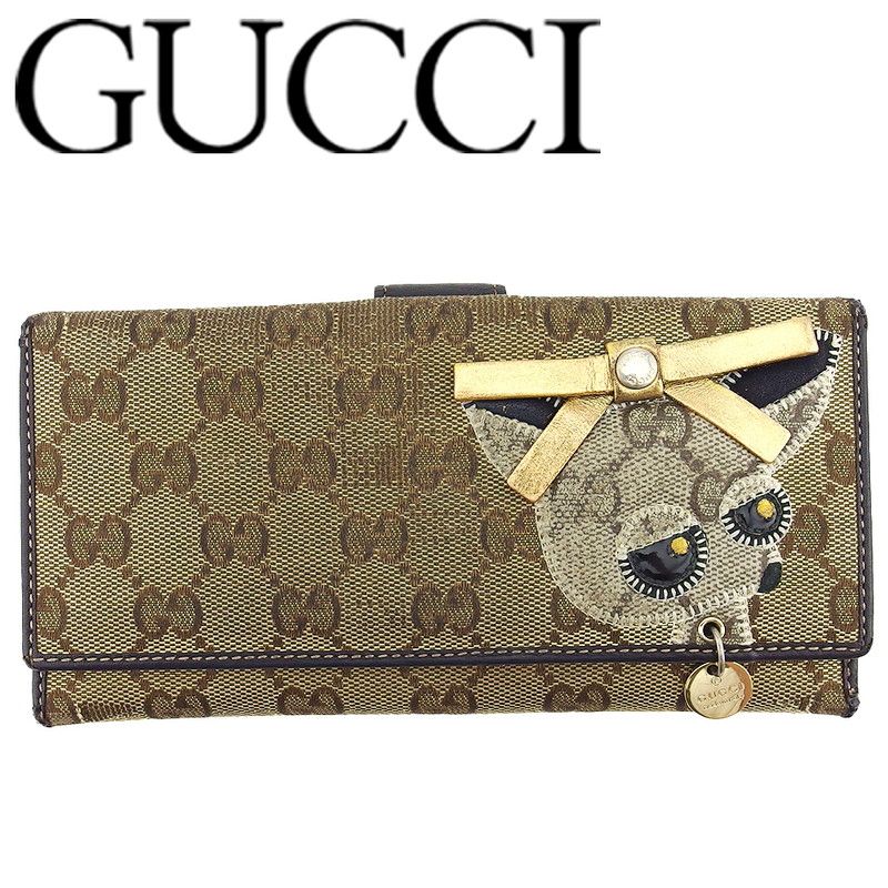 【1品限り】グッチ 長財布 チワワ GGキャンバス グッチョリ #B575 グッチ GUCCI 長財布 GGキャンバス グッチョリ チワワのブランド