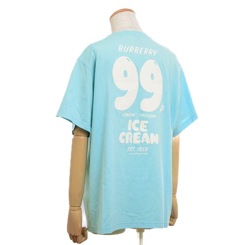 バーバリー アイスクリーム プリント Tシャツ ブルー 2023 Lサイズ ...