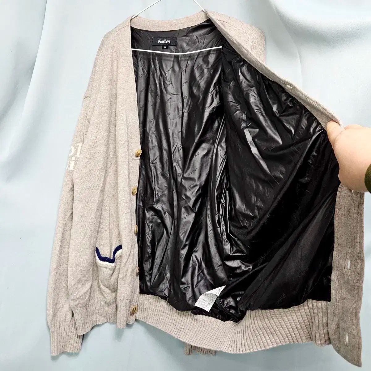 見栄えのする マルボンゴルフ ゴルフライフ 刺繍 カーディガン グレー XL 価値のある