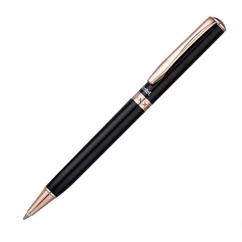 新品 ぺんてる Ball Point Pen B811APG-A ブラック（ピンクゴールド） 台湾逆輸入