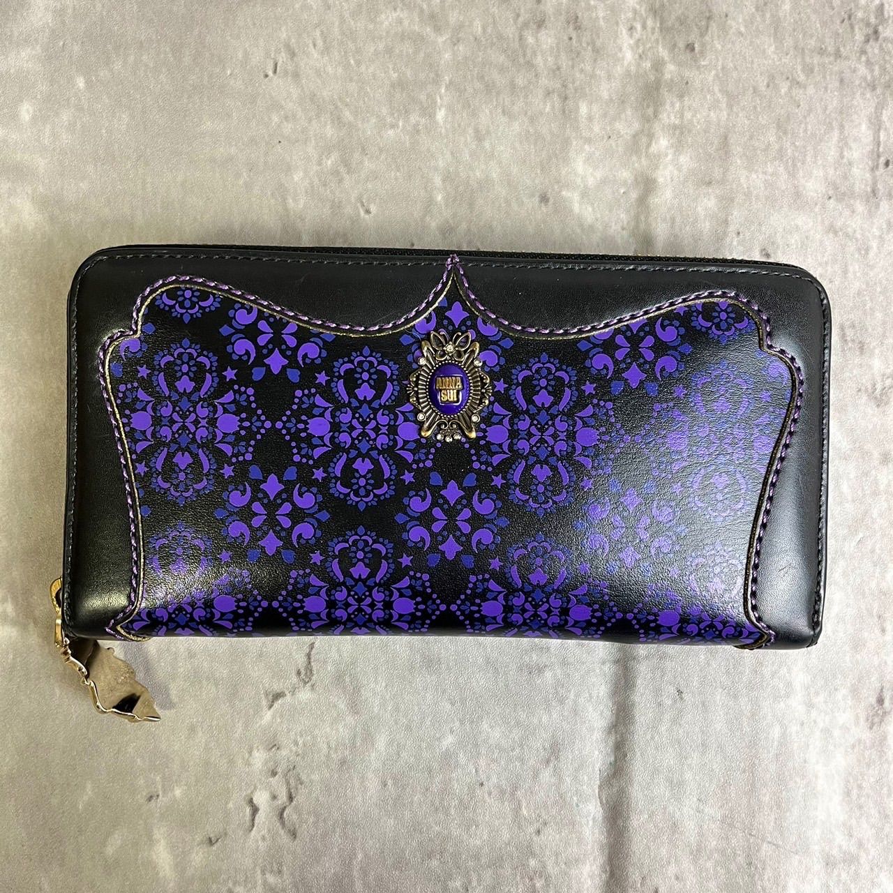 ✨良品✨ ANNA SUI アナスイ 長財布 ラウンドファスナー パピヨン 
