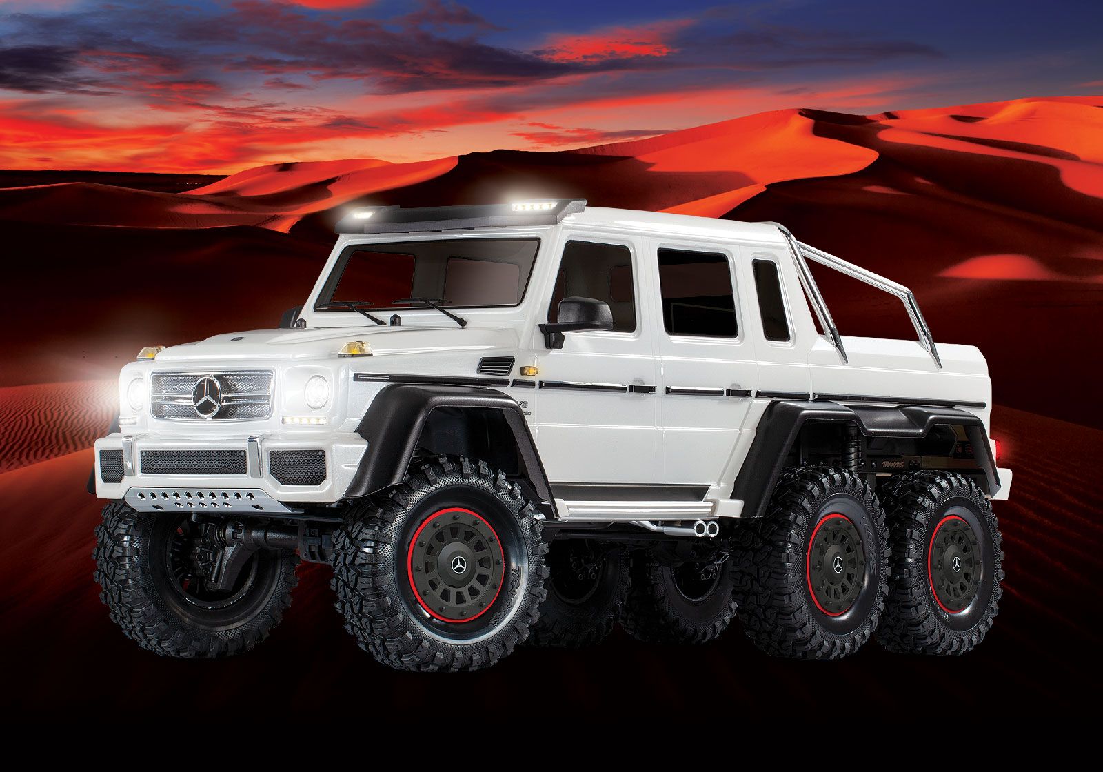 トラクサス TRX6 メルセデスベンツ G63 6×6 ホワイト RTR - RC TRAIL